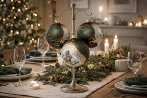 elegante julekugler i glas til moderne hjem